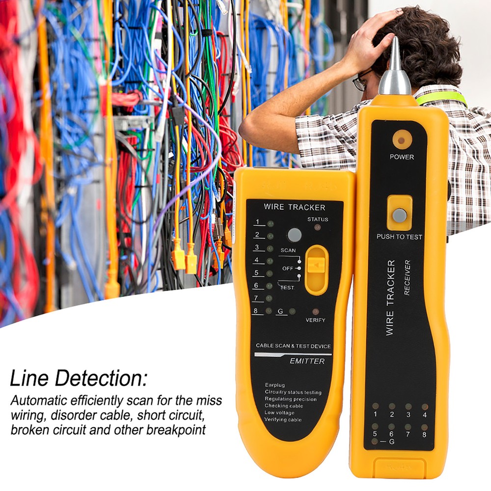 Handheld LAN Network Cable Tester Line Finder Wire Tracker Diagnose Tool