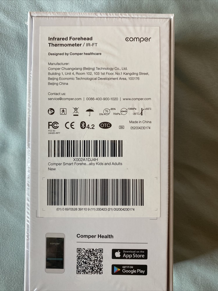 Comper Infrared No-Touch Forehead Thermometer