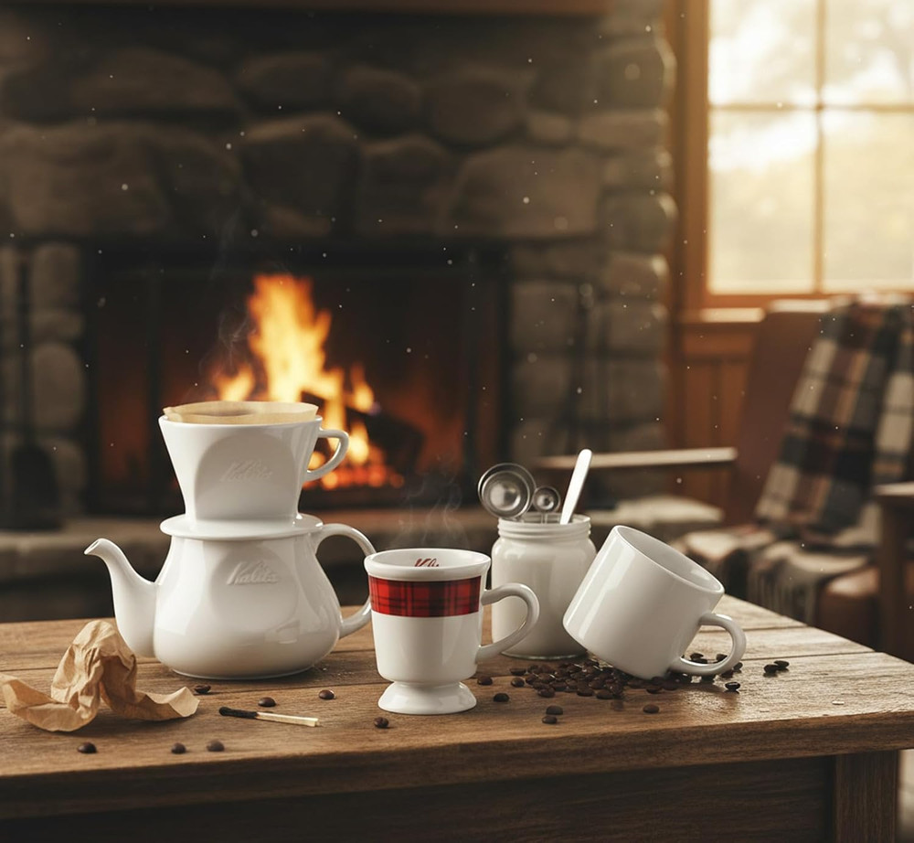 - 2001 102 Ceramic Dripper Coffee Dipper, White