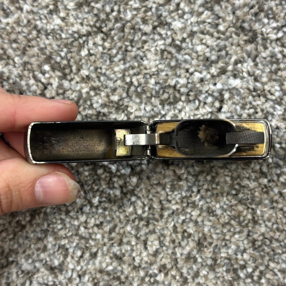 1996 Engraved Zippo Lighter Black and Gold Initials JGB