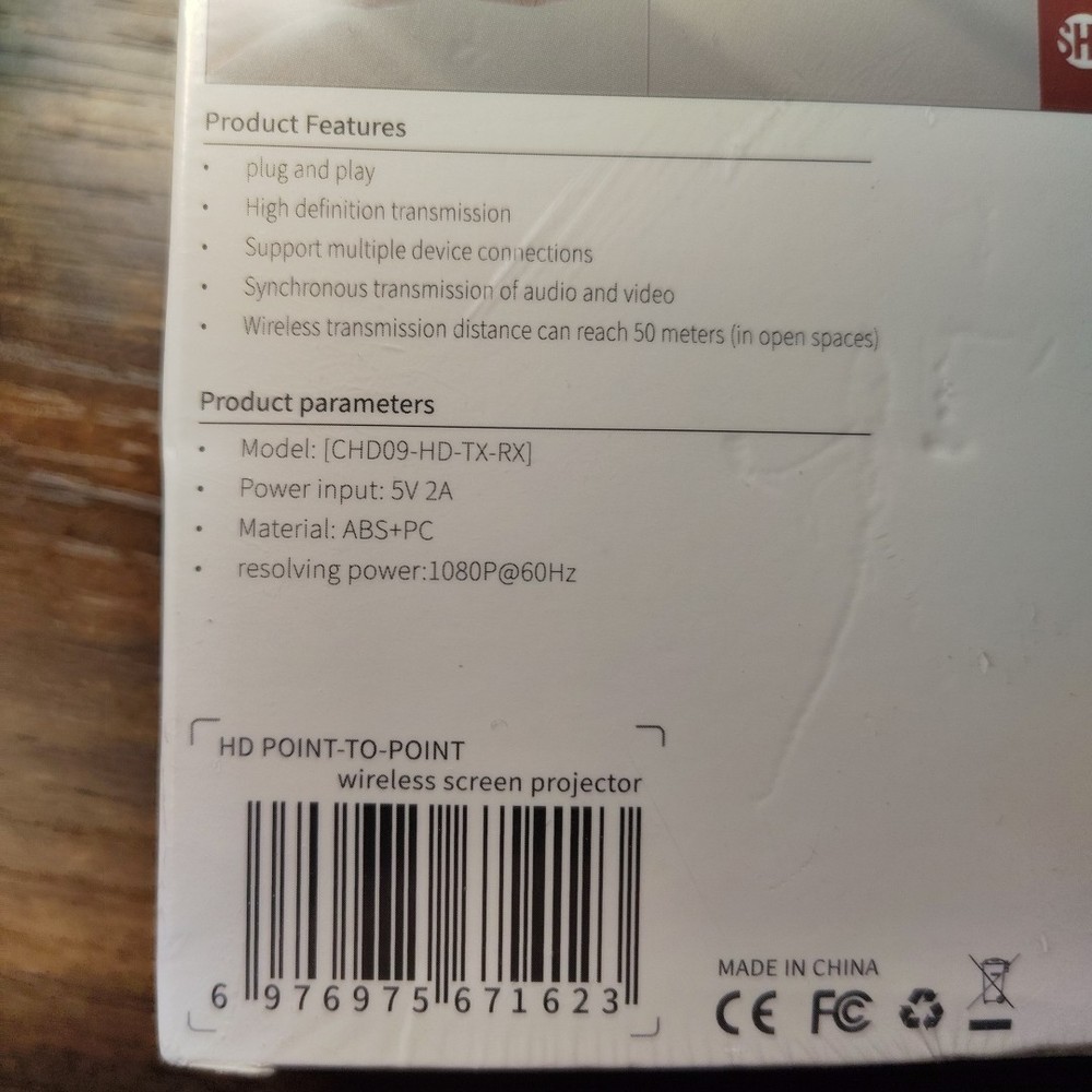 Wireless HD Transmitter & Receiver Kit CHD09-HD-TX-RX