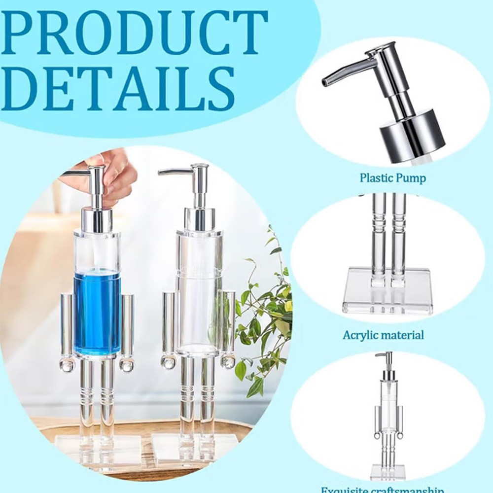 Nutcracker Soap Dispenser, Decorative Refillable Christmas Hand Soap Bottle