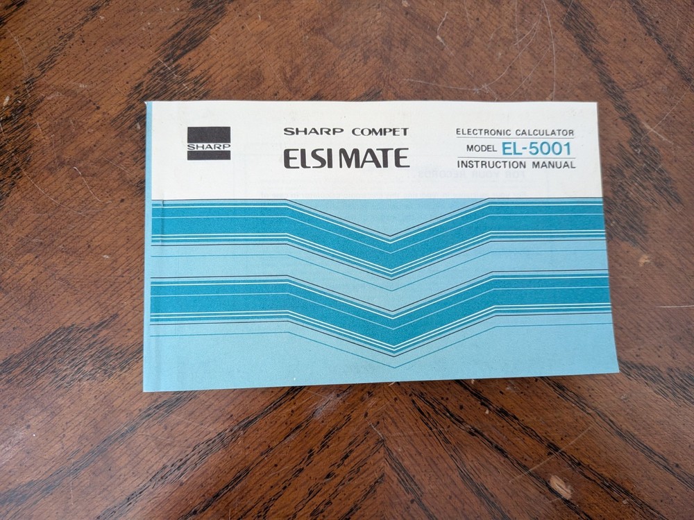 Sharp ELSIMATE EL-5001B Calculator