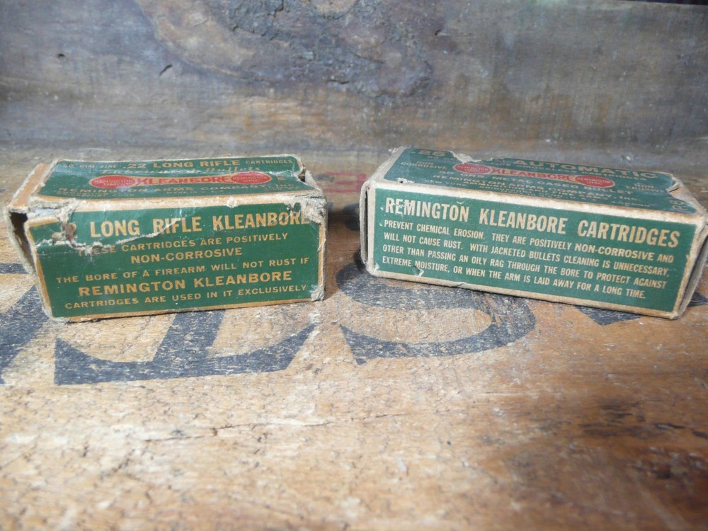 Vintage Kleanbore Empty Boxes .25 and .22