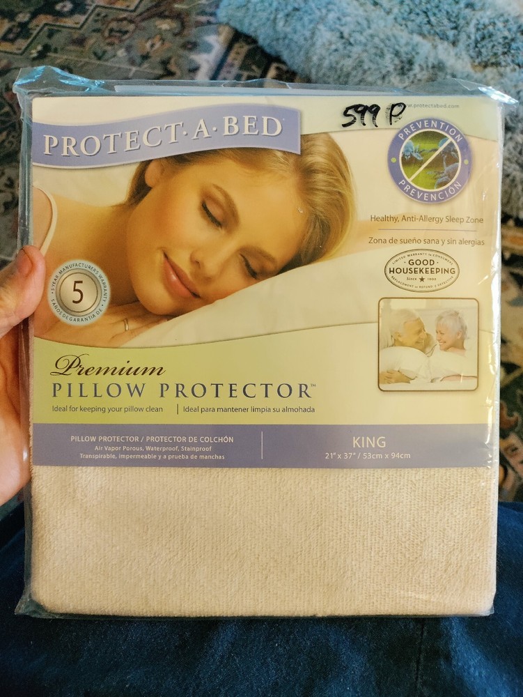 Pillow Protector, King Size. Protect A Bed Premium Cotton