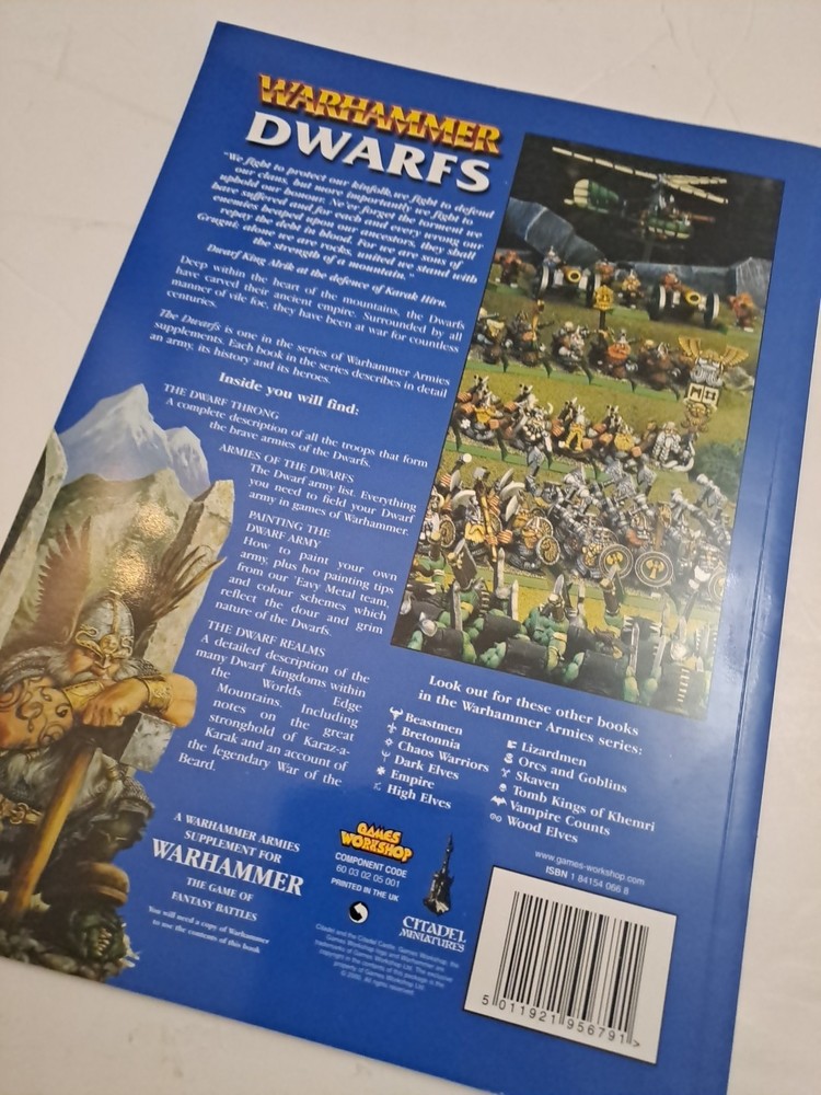 WARHAMMER Dwarfs Armies Supplement - Games Workshop - 2003