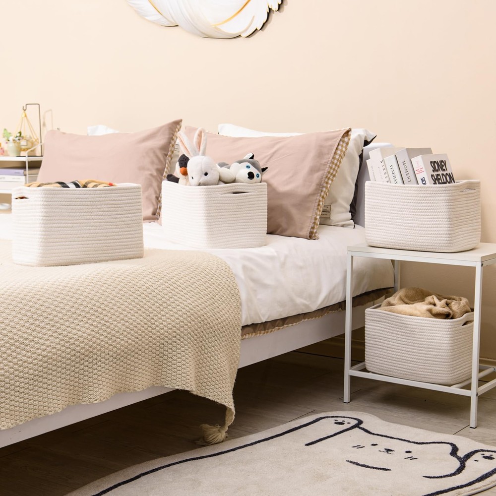 Storage Baskets for Organizing, Woven Basket for Storage, Storage Baskets Bin...