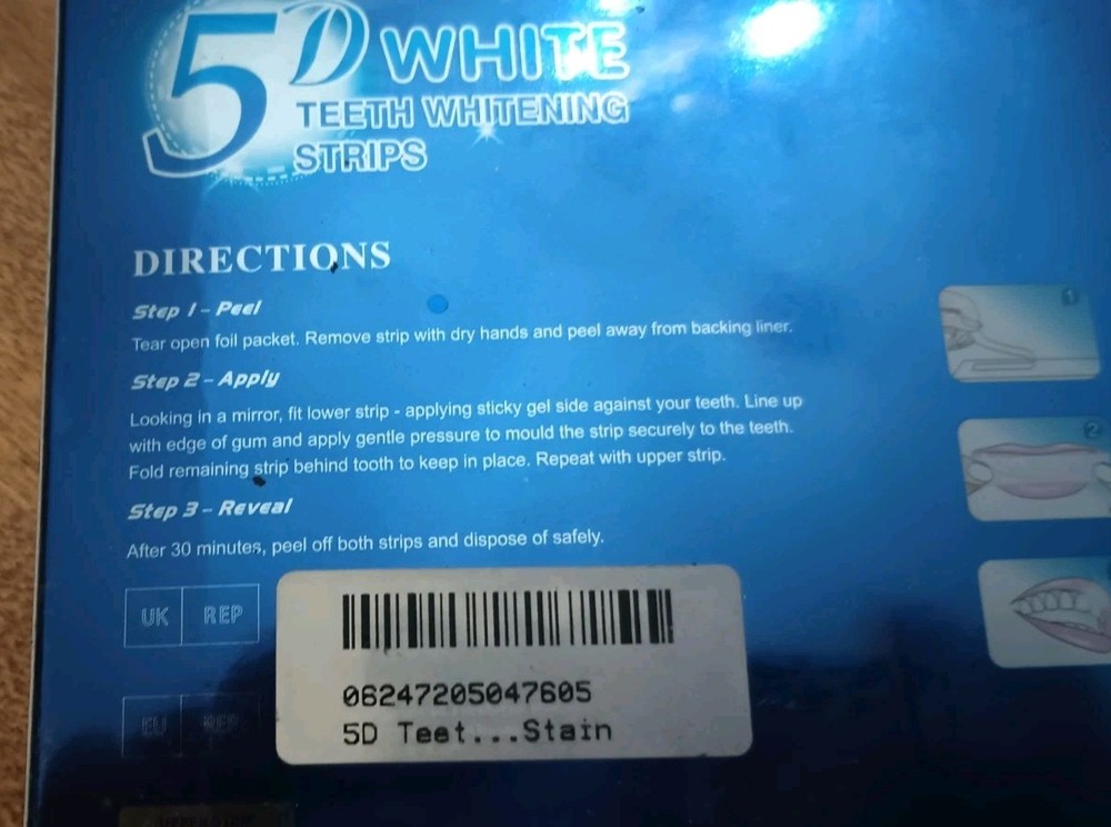 Sealed 5 D Whitening Strips