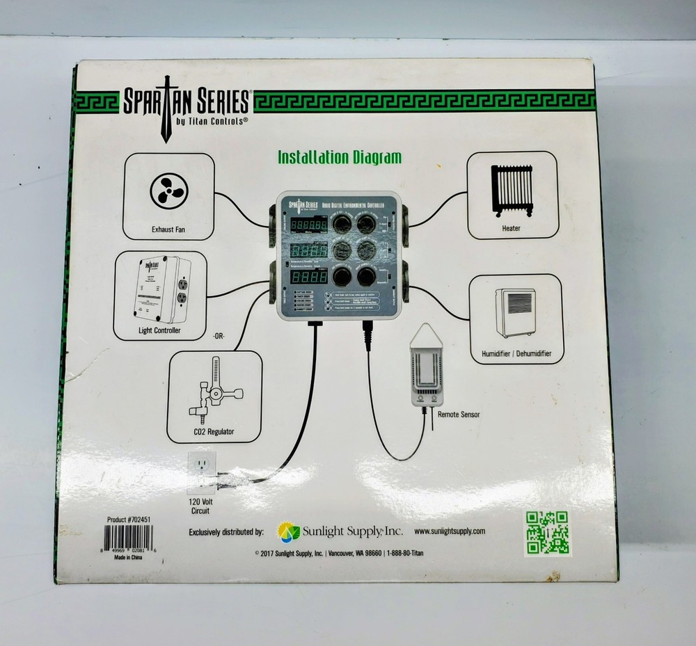 Spartan Series by Titan Controls Basic Digital Environmental Controller, Garden
