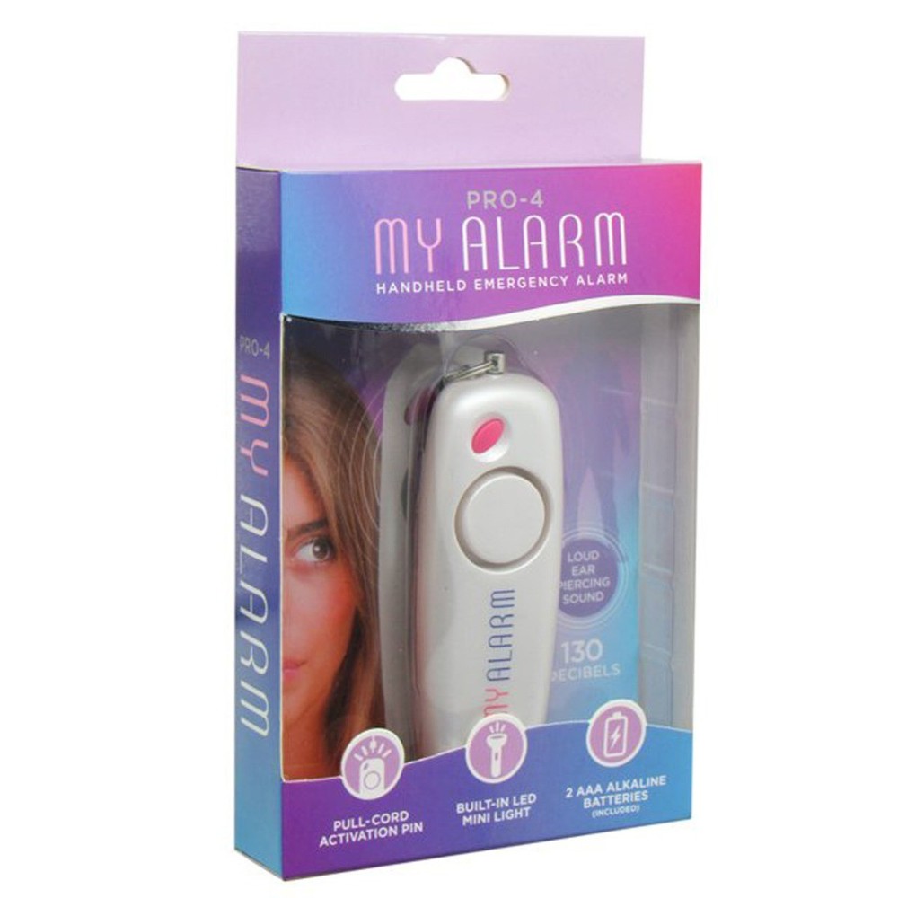 Pro-4 My Alarm Handheld Emergency Alarm With Pull-Cord Activation and Built-I...