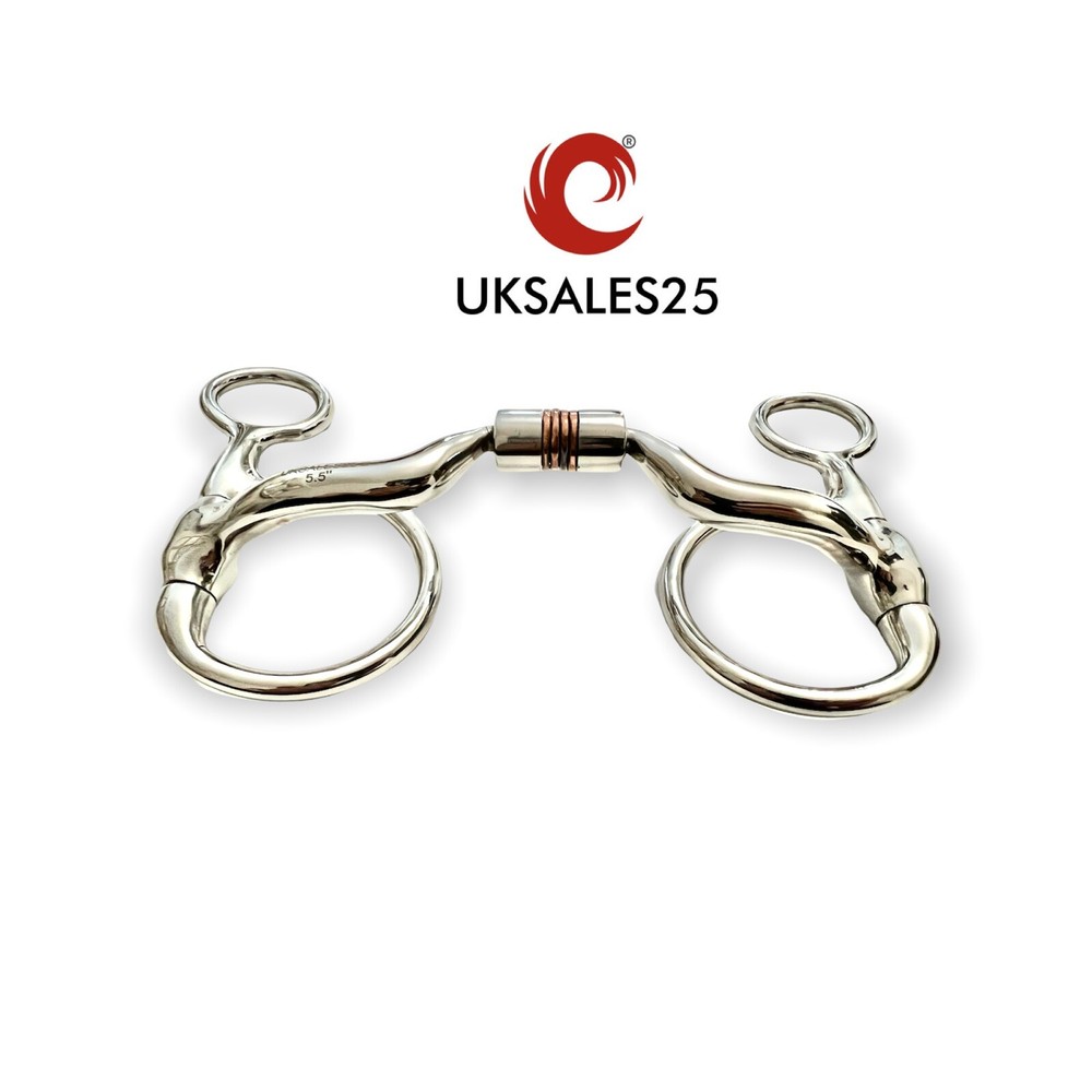 Western Hanging Cheek Comfort Bit Copper Roller & Inserts *SAME DAY DISPATCH*