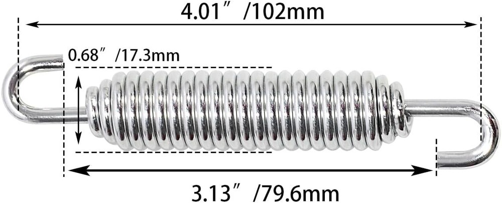 Kickstand Spring, Jiffy Stand spring for 1991-1998 Touring Electra Glide CHROME