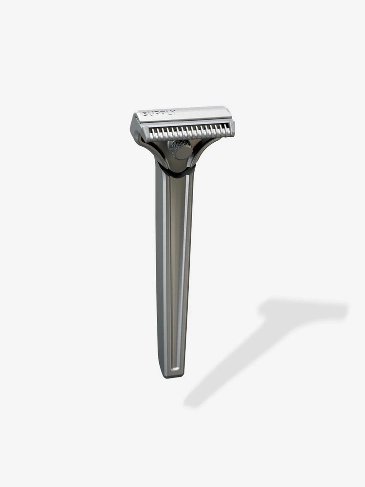 SUPPLY Single Edge SE Razor - Silver - New In-Box