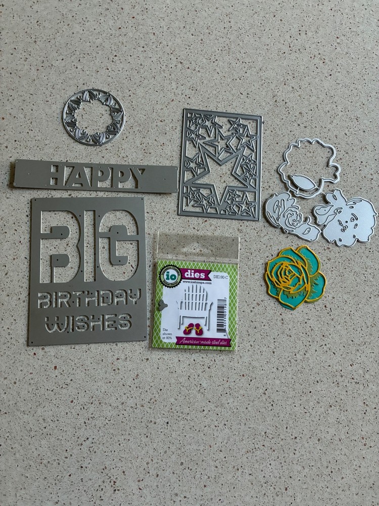 6 Assorted Different Dies= used once