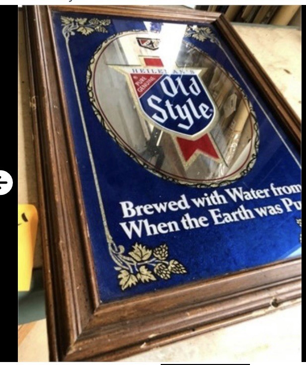 Vintage OLD STYLE BREWERY BAR ART FRAMED