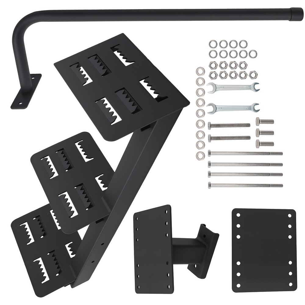 3-Step Universal Steel Mount for Boat Trailer Boarding Platform Coated