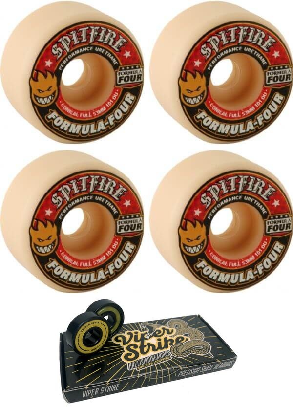 Spitfire Wheels Formula Four Conical Full Skateboard Wheels - 53mm 101a