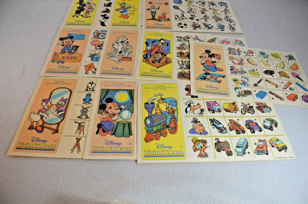 Disney Mickey Mouse Object Matching Lights & Learn Ages 3-6 Works Complete