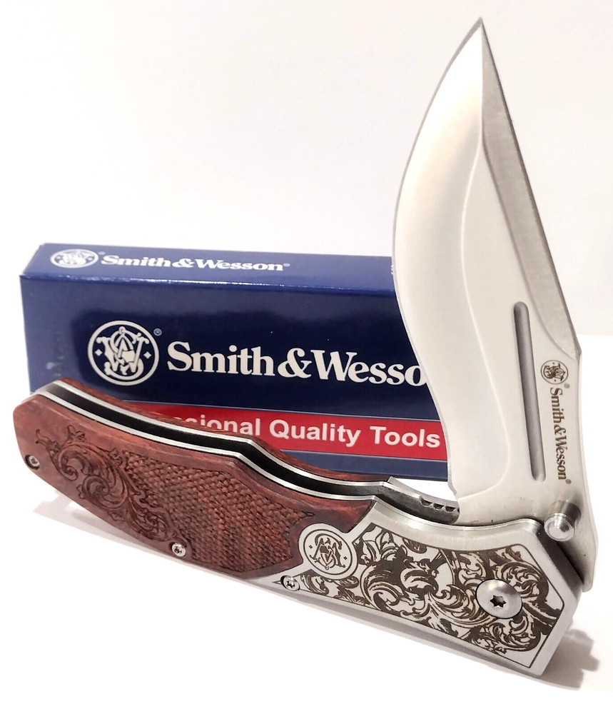 Smith & Wesson Unwavered Linerlock Spring Open Assisted Folding Pocket Knife EDC