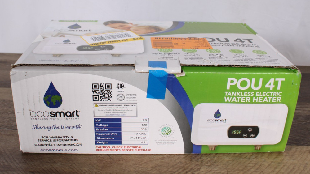 EcoSmart POU 4T PointofUse Temperature Controlled Tankless Electric Water Heater