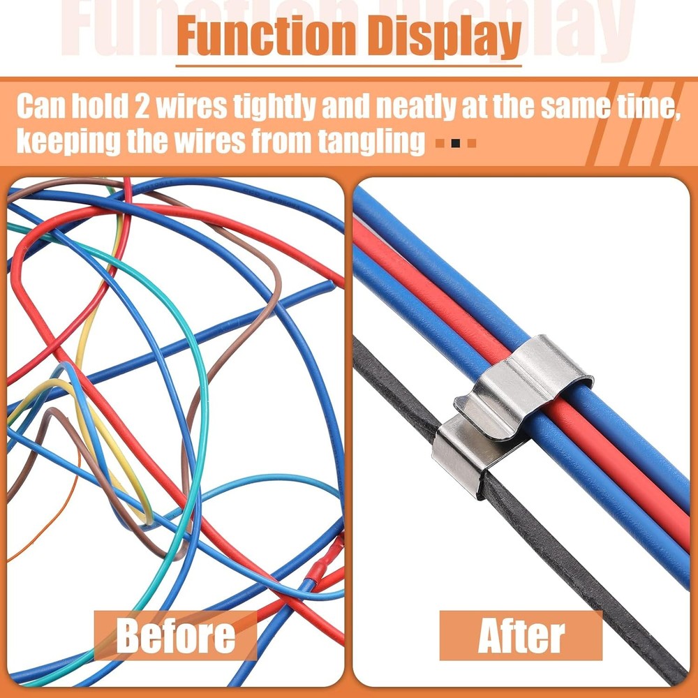 Stainless Steel Trailer Frame Wire Clips