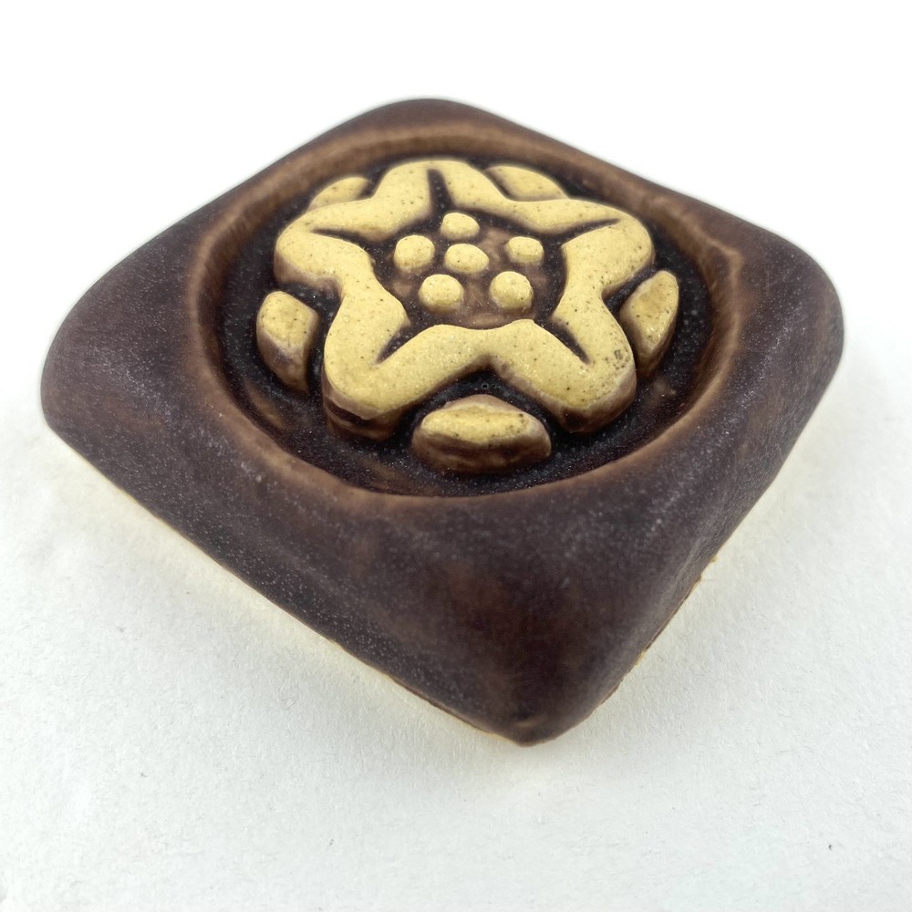 Bloom 2x2" Ceramic Art Tile by Gretchen Kramp