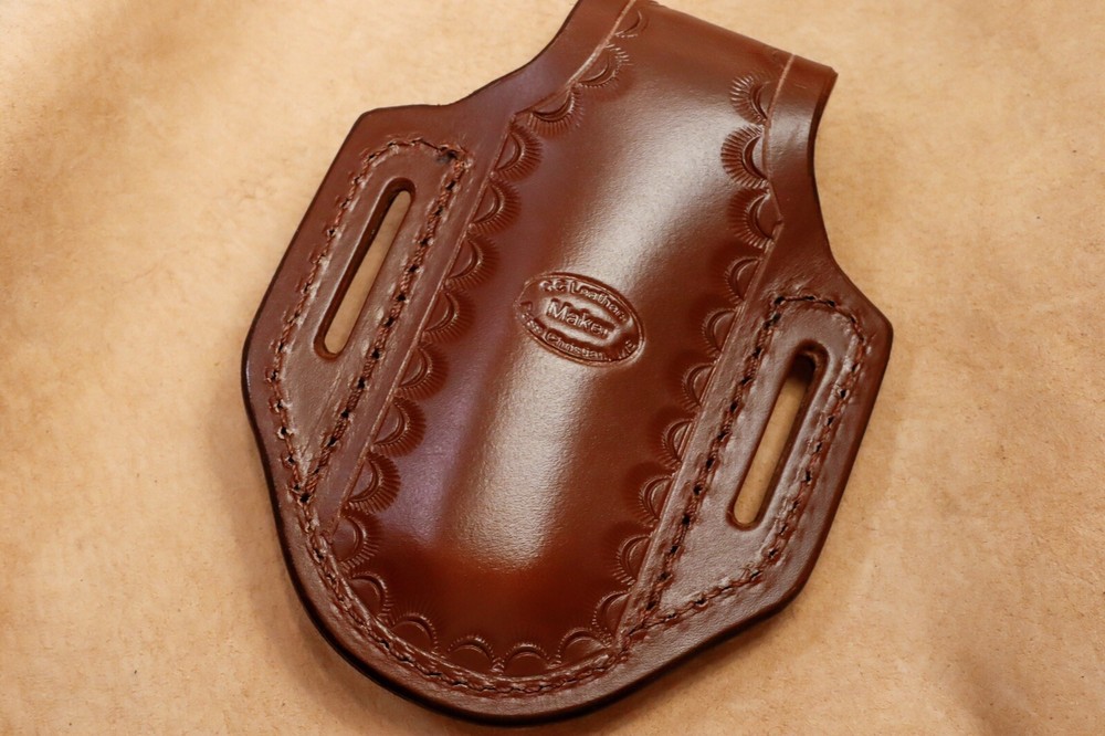 Custom Leather Sheath for Buck 110