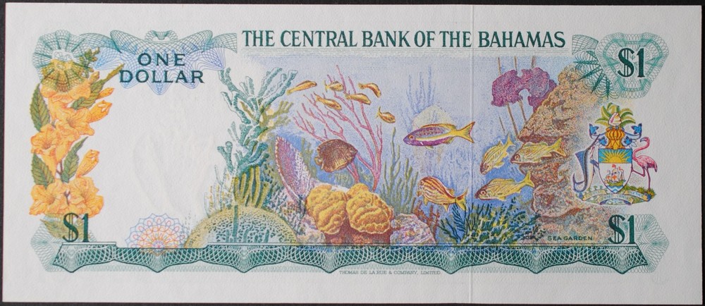 Bahamas P35a Dollar Choice Uncirculated