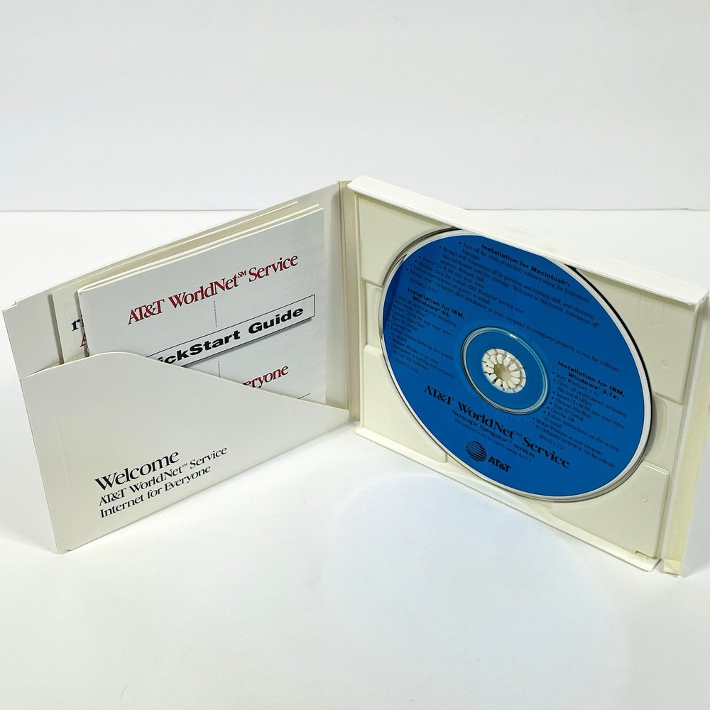 AT&T WorldNet Service CD-ROM Internet access Windows 95/Mac Netscape Navigator