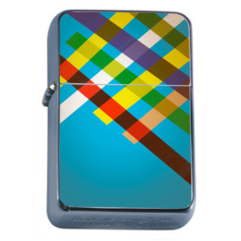 Retro Pattern Em1 Flip Top Oil Lighter Wind Resistant