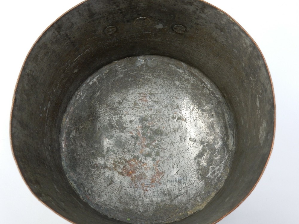 VINTAGE COPPER HAND-FORGED DOVETAIL BOTTOM SAUCEPOT