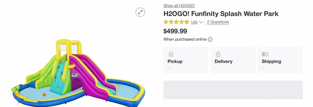 H2OGO! Funfinity Splash Water Park - Multicolor (53403E)