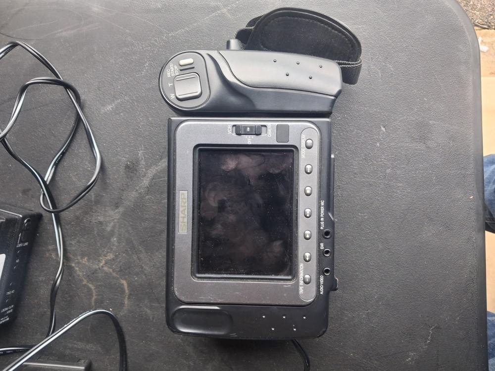 Sharp Video Camcorder Untested with Remote and Battery