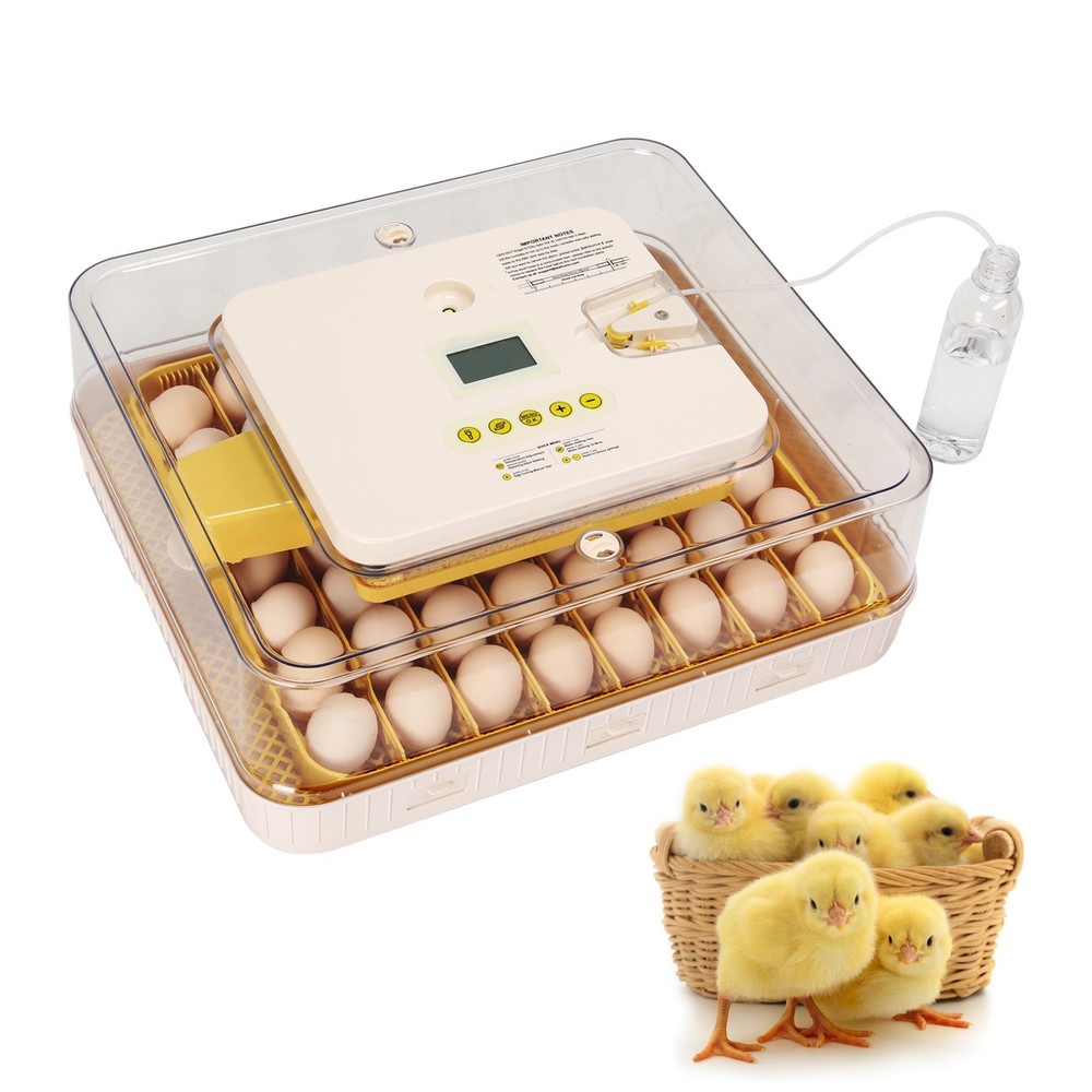56/70 Eggs Incubator Digital Clear Poultry Hatching Machine Automatic Egg Turnin