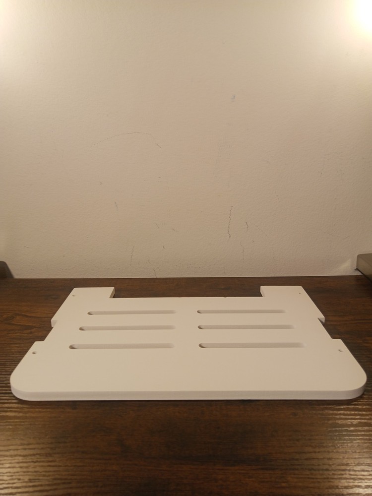 Small White Wall Mount Floating Projector Shelf Rack For TV Projector