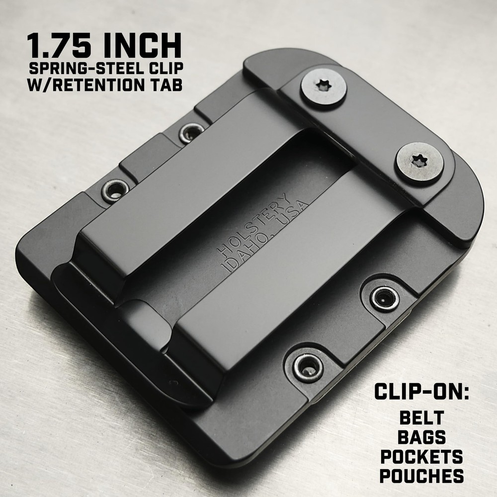 Holstery DriverMaster PRO | Clip-On Tool Belt Drill Holder - Simple Black