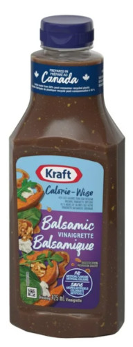 Kraft Calorie-Wise Balsamic Vinagrette Salad Dressing, 425ml