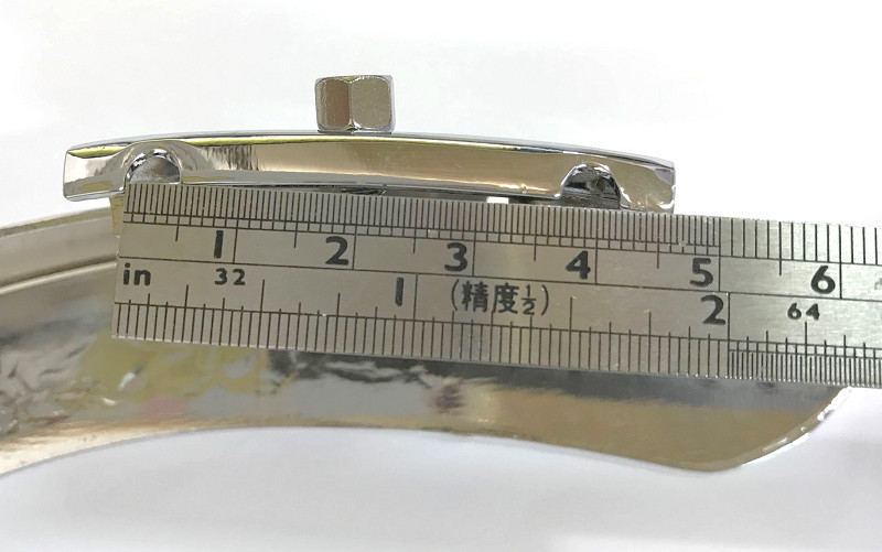 Engrave pattern Banjo Armrest, chrome color surface,1 piece