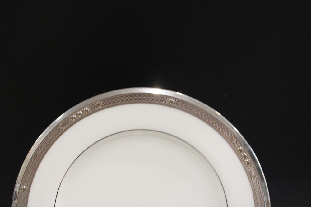 Noritake Chatelaine Platinum 6 Salad Plates 8 5/8"