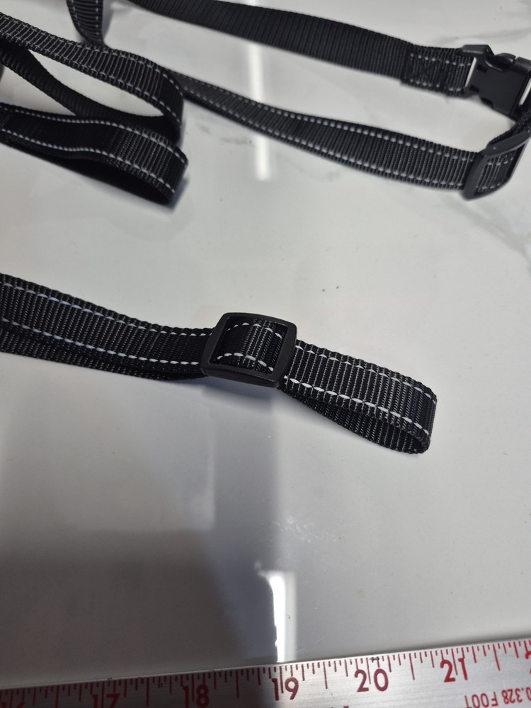 Dog Muzzle Size 4 Dog Training Small Breed Rubber Nylon Black No Box.