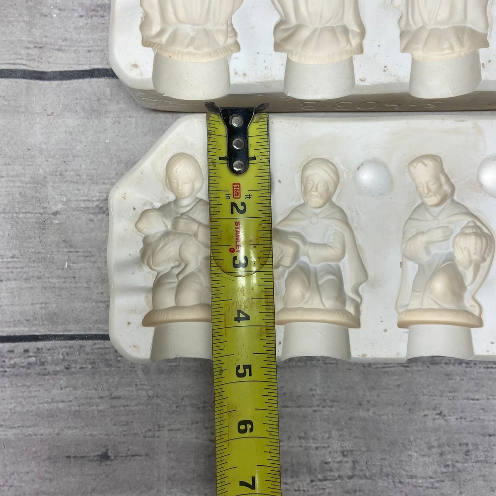 Vintage 1981 Scioto Ceramic Casting Mold Three Wiseman + Shepherd #S-403-B