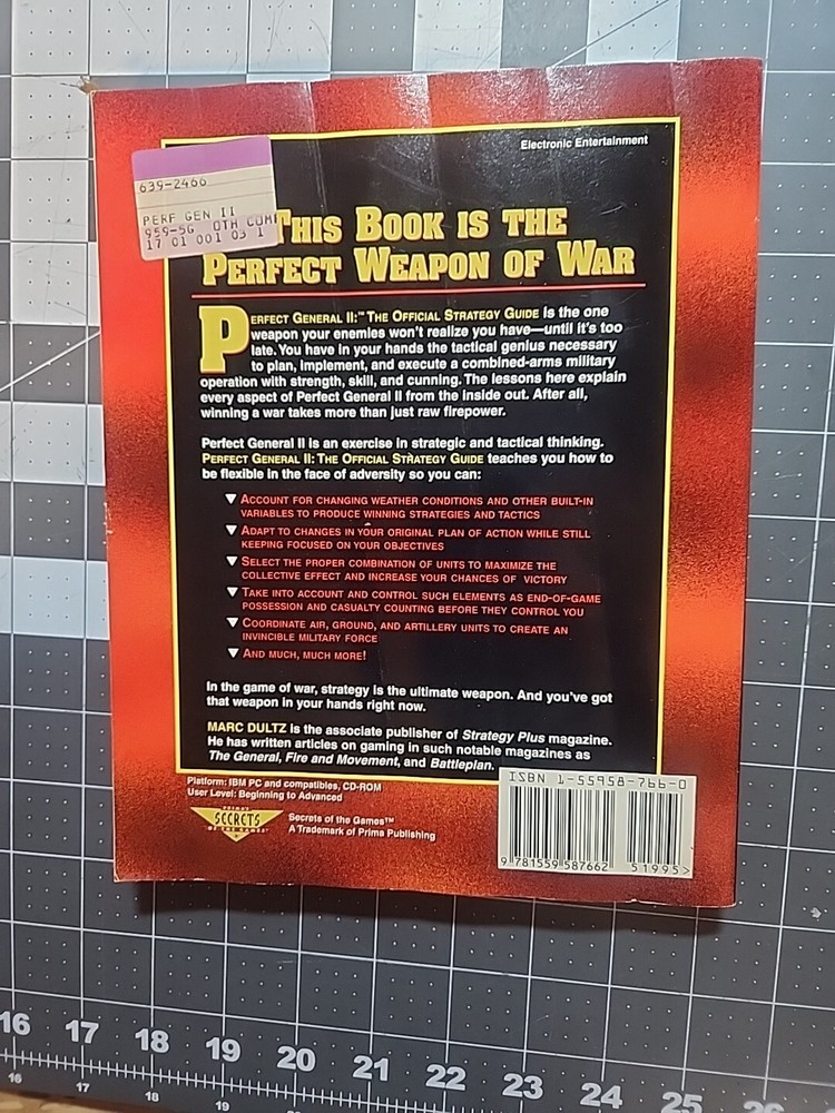 Perfect General II The Official Strategy Guide 1995