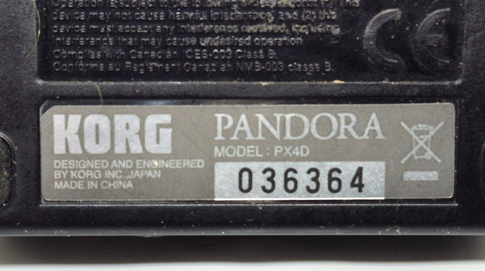 KORG Pandora PX4D Guitar Multi-Effect Processor with Clip