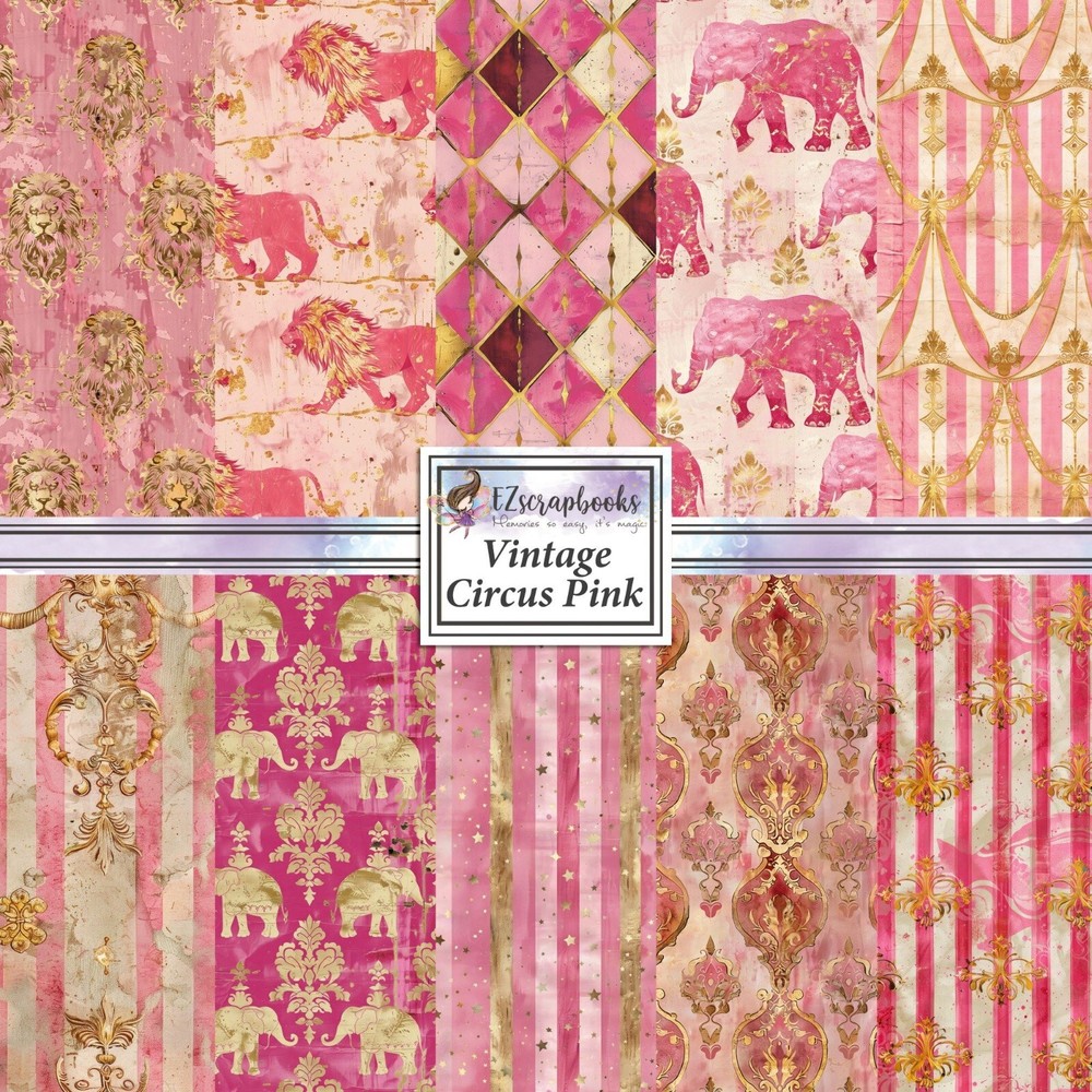 VINTAGE CIRCUS PINK - Paper Pack