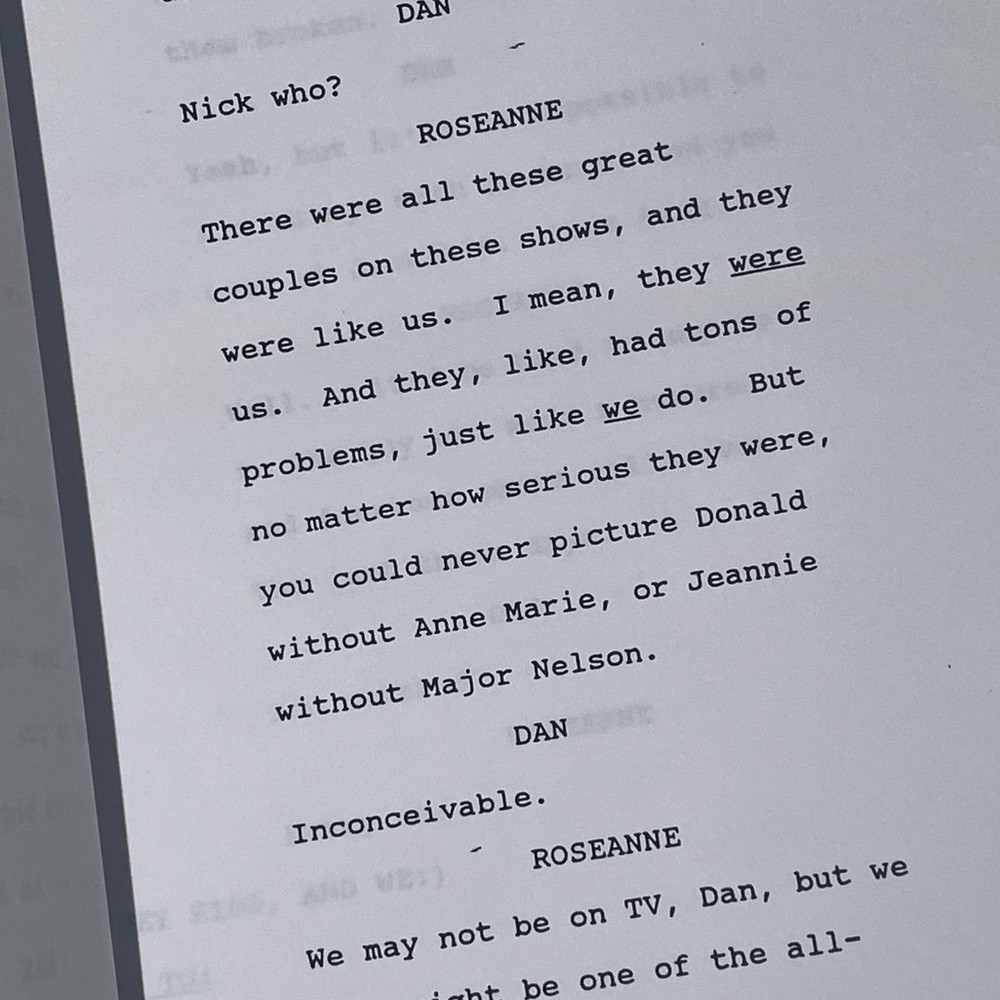 Roseanne Original 1996 Production Used Final Draft Script Goodman Barr Metcalf