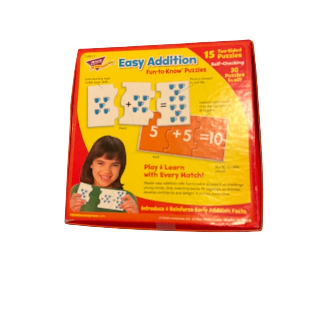 Children's Educational Puzzles/Easy Addition Fun to Know Puzzles