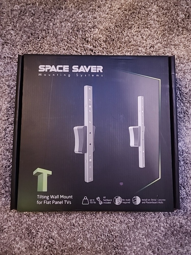 Space Saver Mounting Systems Tilting Panel TV Wall Mount Grey Model #90200