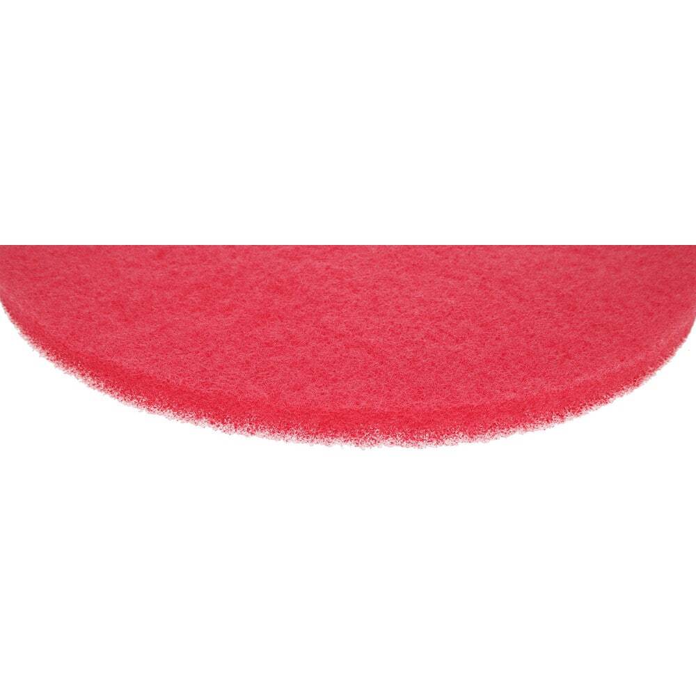 5 Pack PRO SOURCE Red High Gloss Buffing Pads for Floor Machines: 20" Diameter