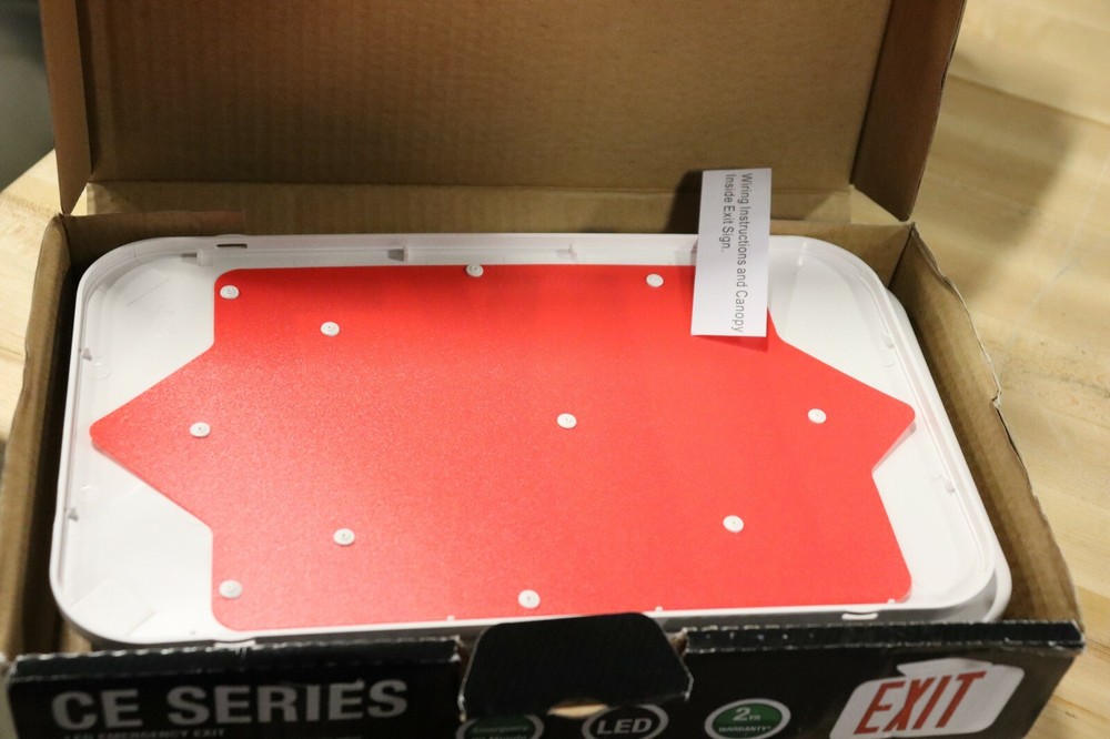 Hubbell Lighting , LED, Exit Sign, Model CER 4.300"L LED