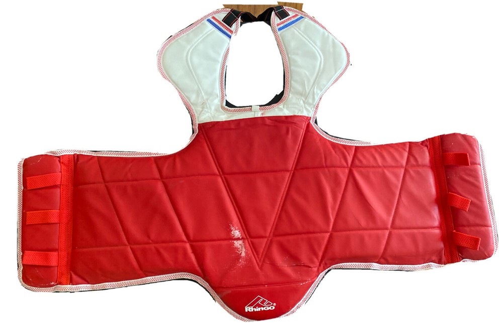 Rhingo Young Bros Taekwondo Chest Training Protection Pad Red/Blue